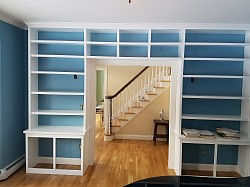 Custom book shelves